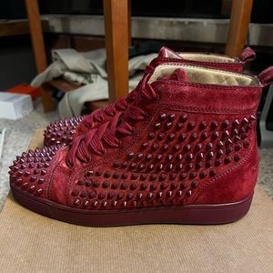 Christian Louboutin Louis Spikes “Carmin” 39